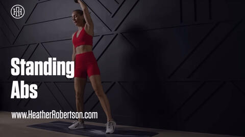 Heather Robertson 10 MIN Standing Abs Workout bilibili