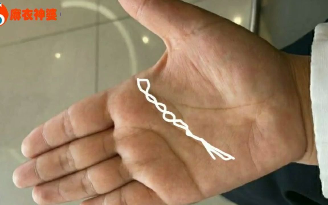 智慧线出现锁链纹的人,事业,感情,生活中专注力不强,容易三心两意