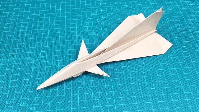 【折纸】真的太牛了,纸飞机还能这样折!超逼真的歼10战斗机!