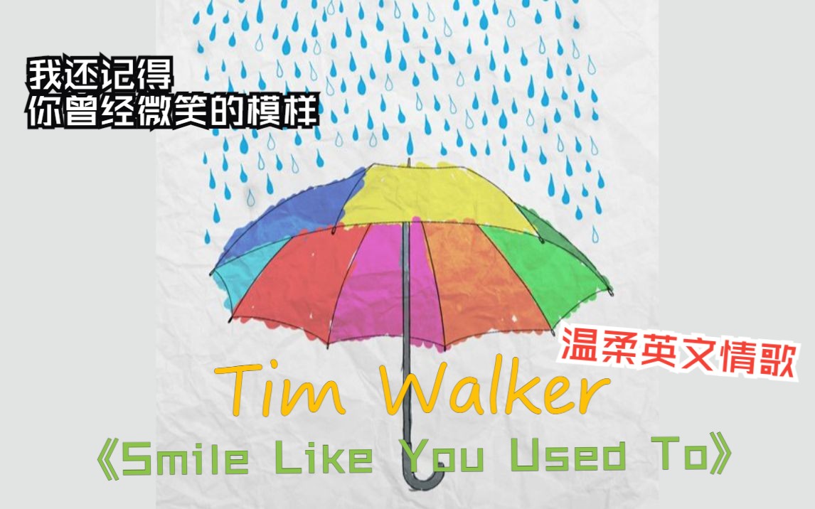 [图]你不再像曾经那般微笑 - Tim Walker《Smile Like You Used To》[歌词版MV]