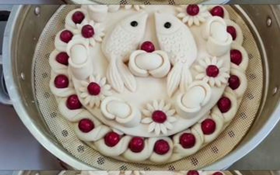 春节必备枣花糕,简单易学,有鱼有元宝,象征财源滚滚,年年有余