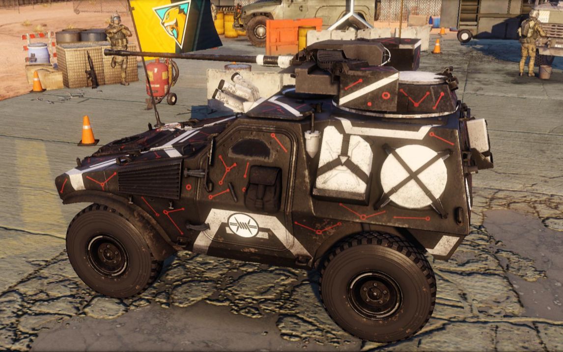 vbl轮式装甲车,该车体积小,重量轻,机动性好.