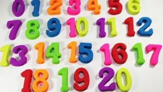 【动力沙彩沙太空沙】制作彩色数字0~20，让孩子们学习颜色、数字、童谣、儿歌