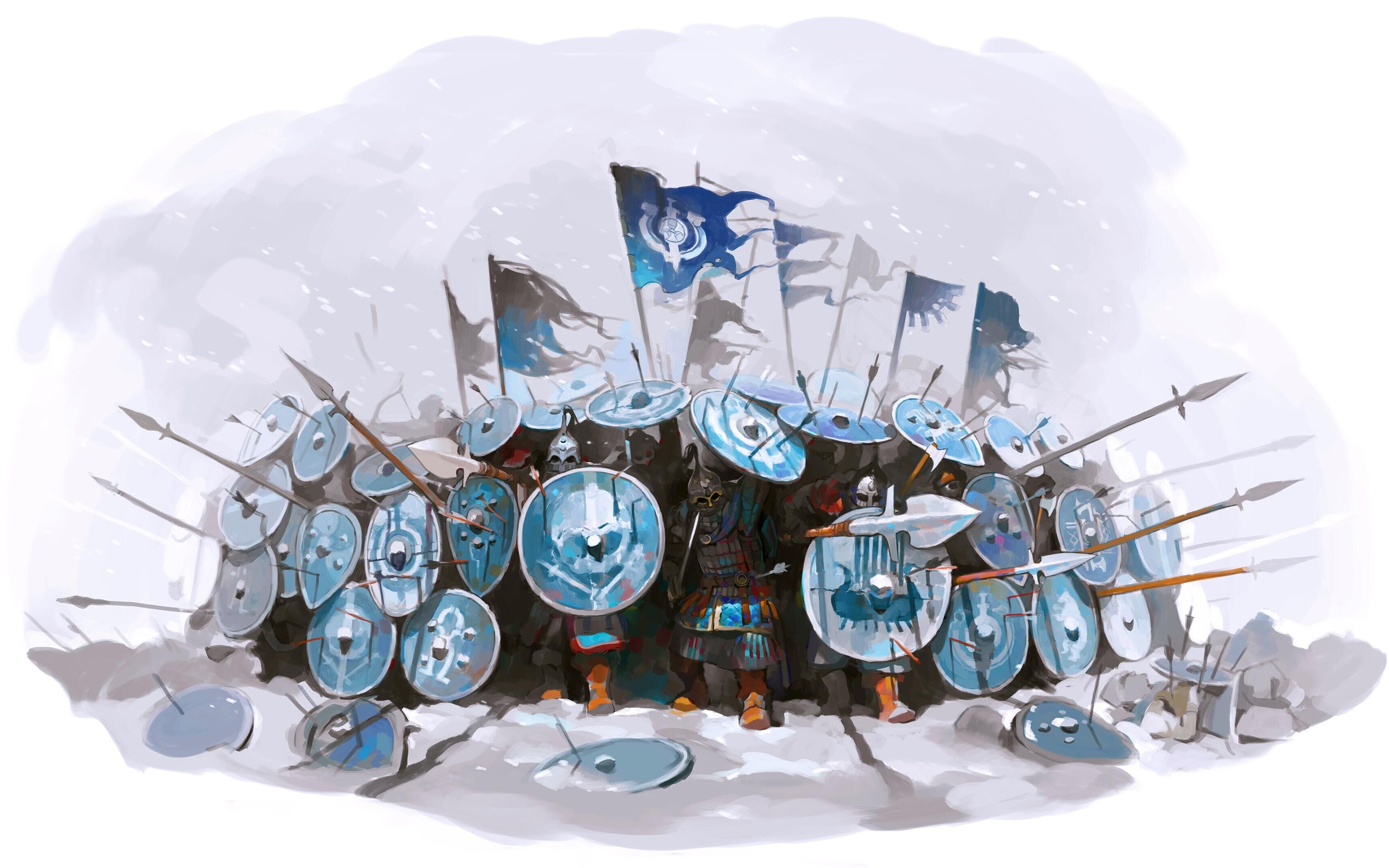 斯特吉亚步兵盾阵野战展示