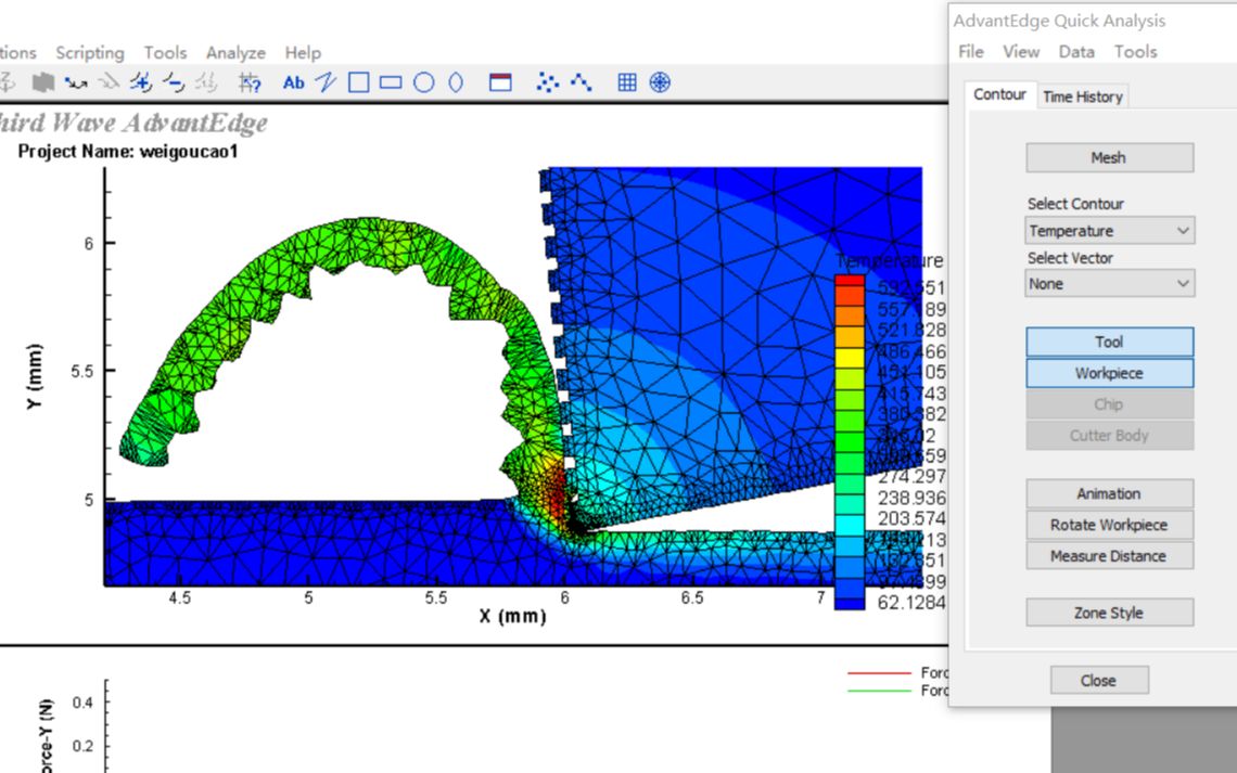 [图]AdvantEdge（第三波）有限元分析，二维刀具的导入与仿真