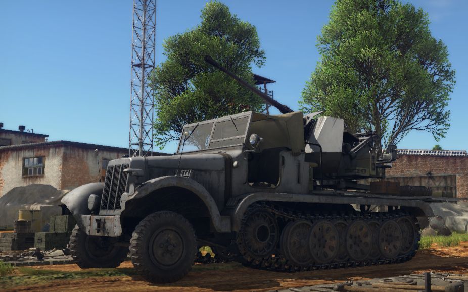 战争雷霆 德系37mm flak36 自行防空炮 5杀