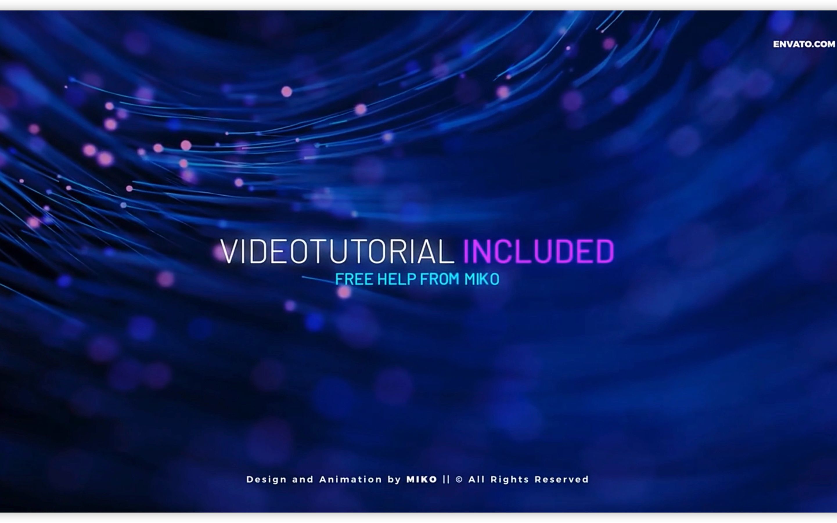 ae模板唯美漂亮抽象粒子线条生长文字标题开场动画abstractparticles