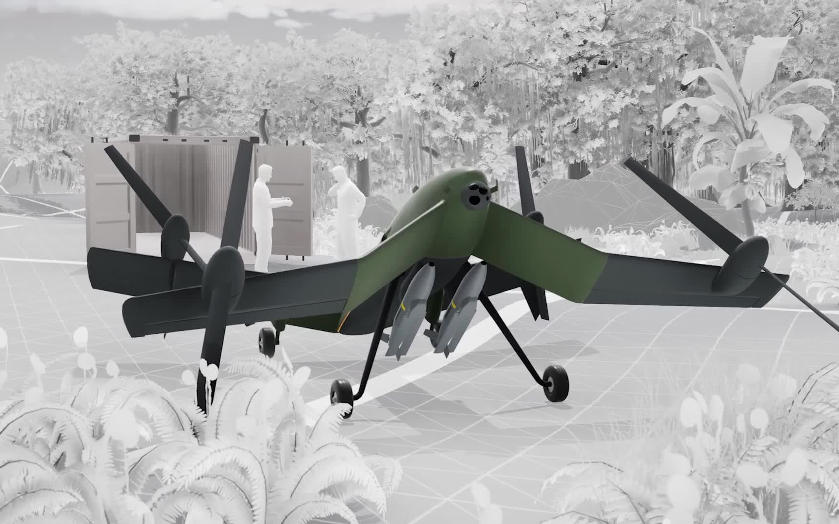 BAE 推出混合动力 eVTOL 无人机打击系统 STRIX,采用类尾座式布局,可搭载 160 公斤的有效载荷飞行 800 公里.哔哩哔哩bilibili