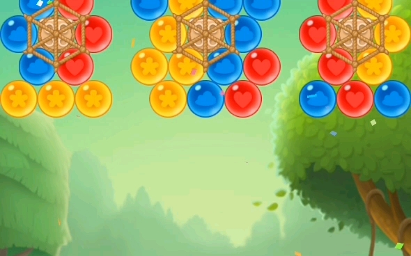 开心泡泡龙64关