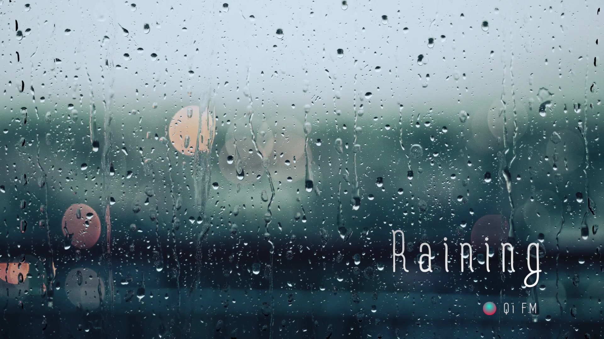 一小时纯音听雨隔绝噪音绝佳氛围窗边静心学习工作进入心流