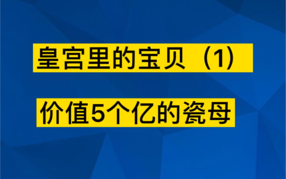 故宫武英殿里的瓷母,至少价值五个亿、乾隆皇帝的杰作,我国瓷器工艺的巅峰之作哔哩哔哩bilibili