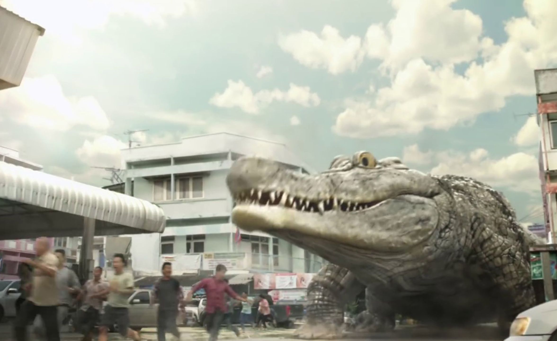 城市出现恐怖的巨型食人鳄,第一视角跑酷带你逃离