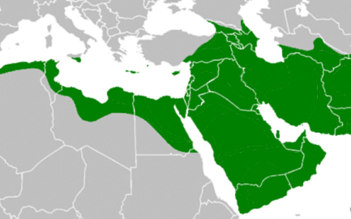 【历史地图】阿拉伯帝国历史(632~655)哔哩哔哩bilibili