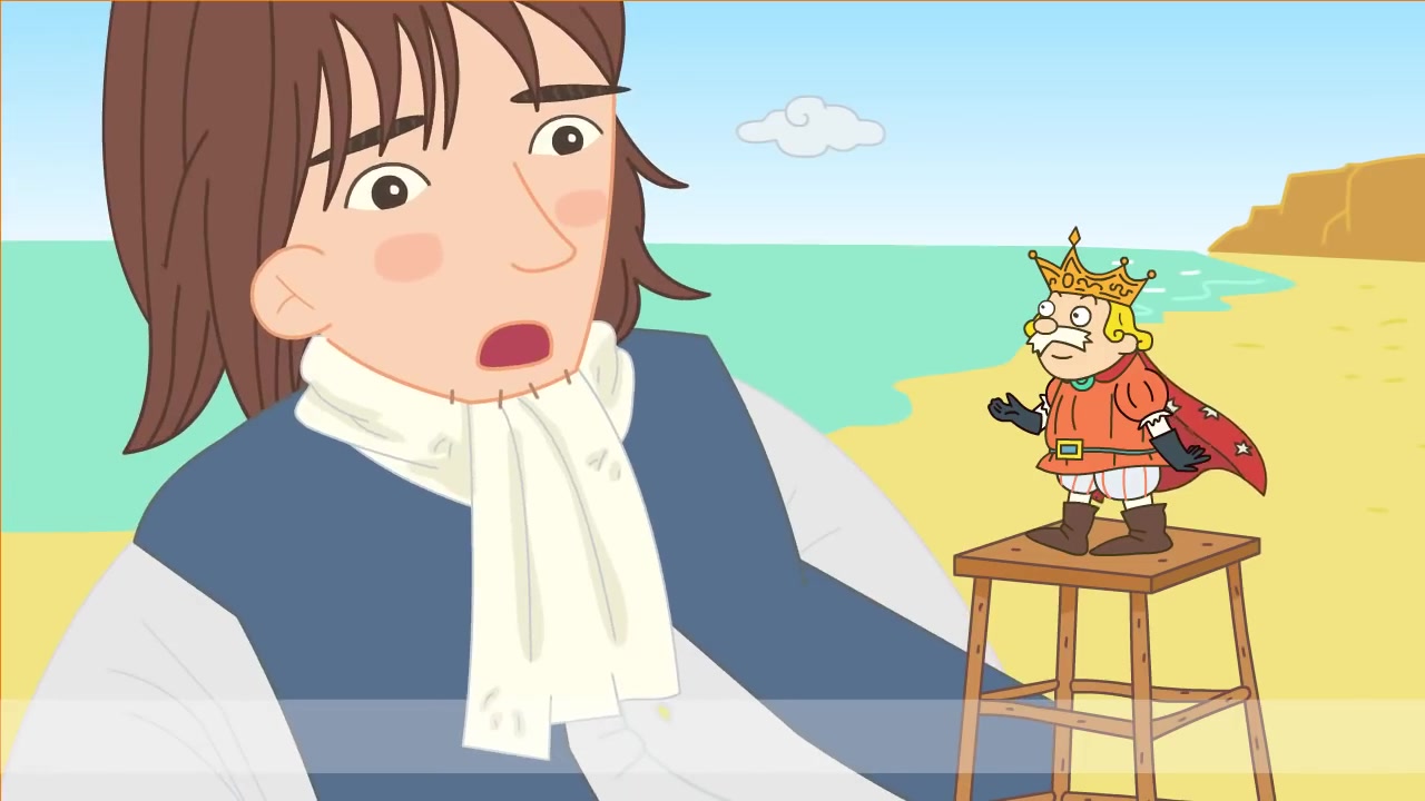 [图]巨人 用英语学会说“这是什么 this”“那是什么 that” Gulliver's Travels - What's this Nose Mouth