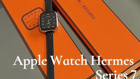 Apple Watch Hermes Series 7双圈开箱⌚️_哔哩哔哩_bilibili