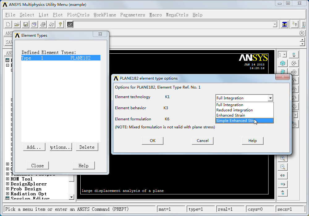 ANSYS 几何非线性分析实例哔哩哔哩bilibili