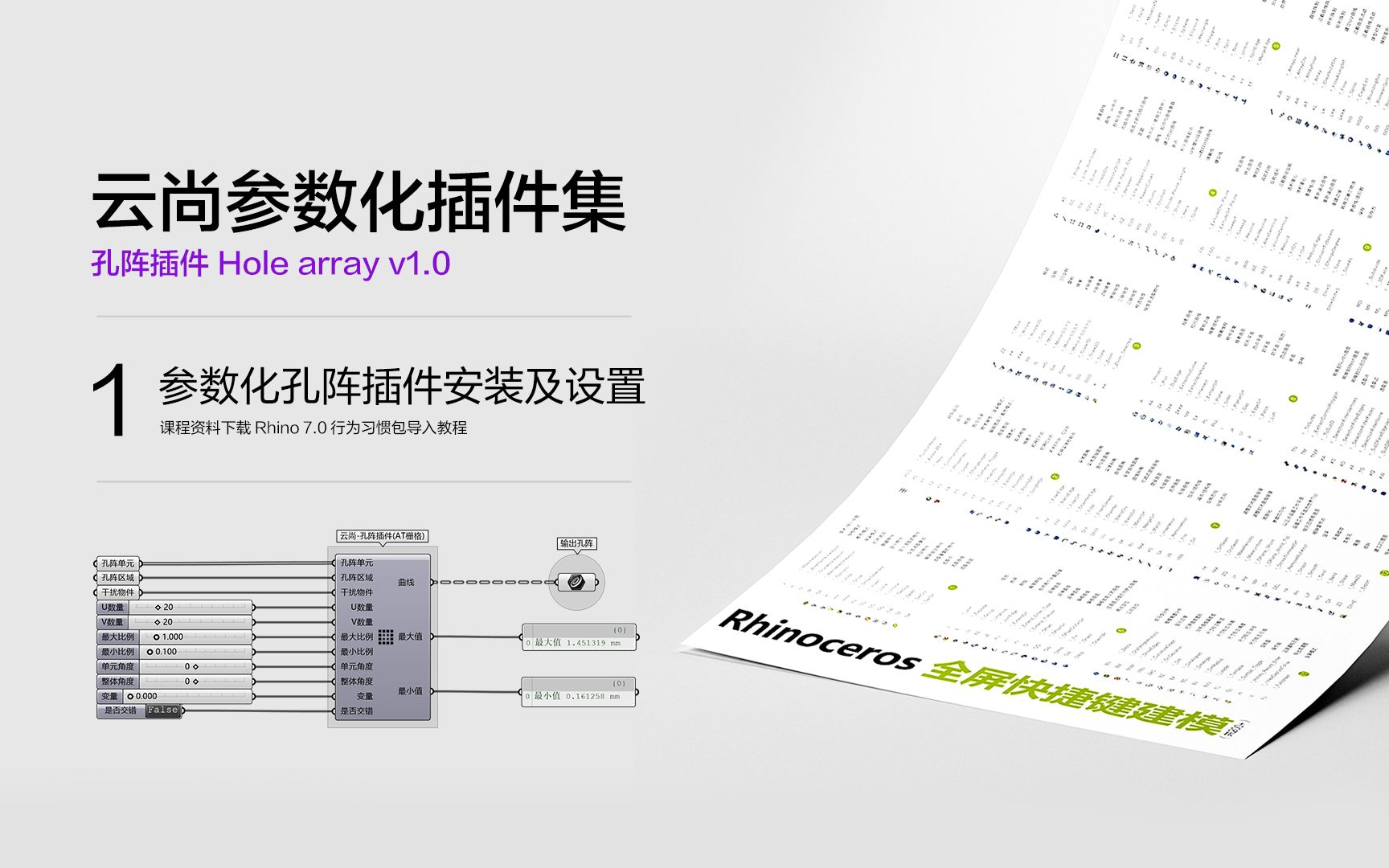 参数化孔阵插件安装及设置( 云尚参数化插件集 )01哔哩哔哩bilibili