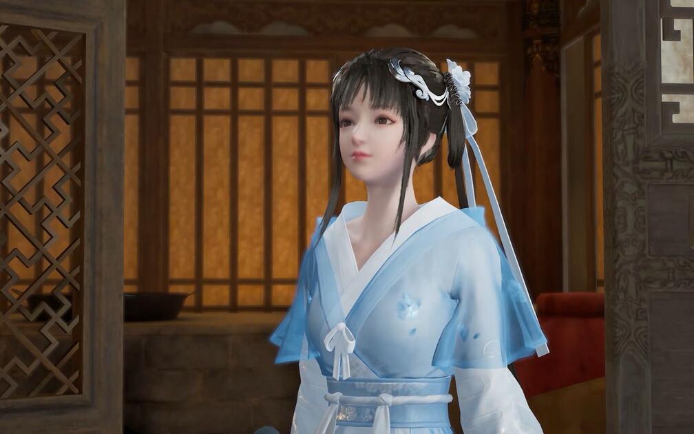 仙剑奇侠传七》白茉晴MOD：冰魂素魄（浅蓝外装）预览视频，下载见置顶_