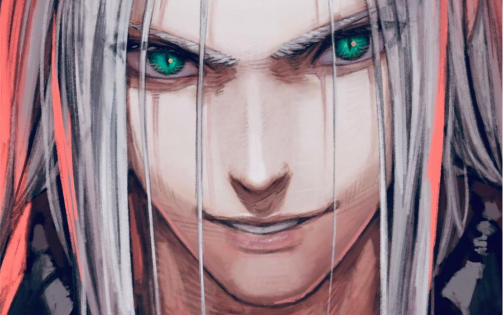 【搬运】板绘萨菲罗斯|最终幻想7|@_navigavi_作品