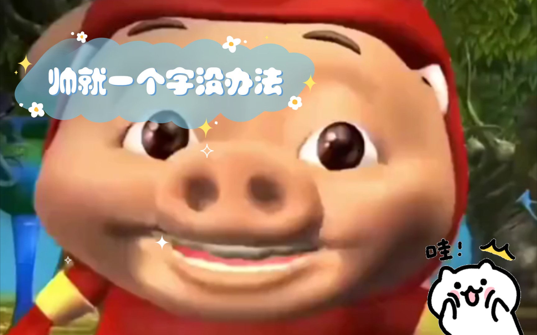 帅就一个字没办法