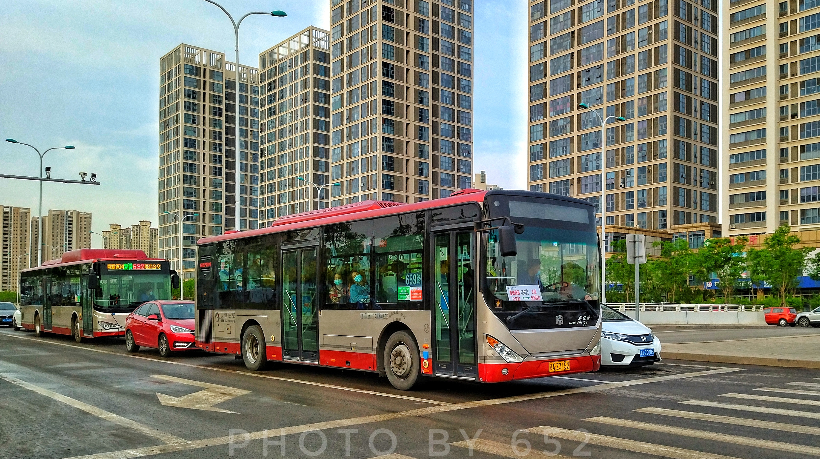 天津公交659路 lck6106phevc 走行音实录