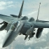 美国空军 -F-15E攻击鹰式战斗轰炸机从KC-135空中加油机进行空中加油