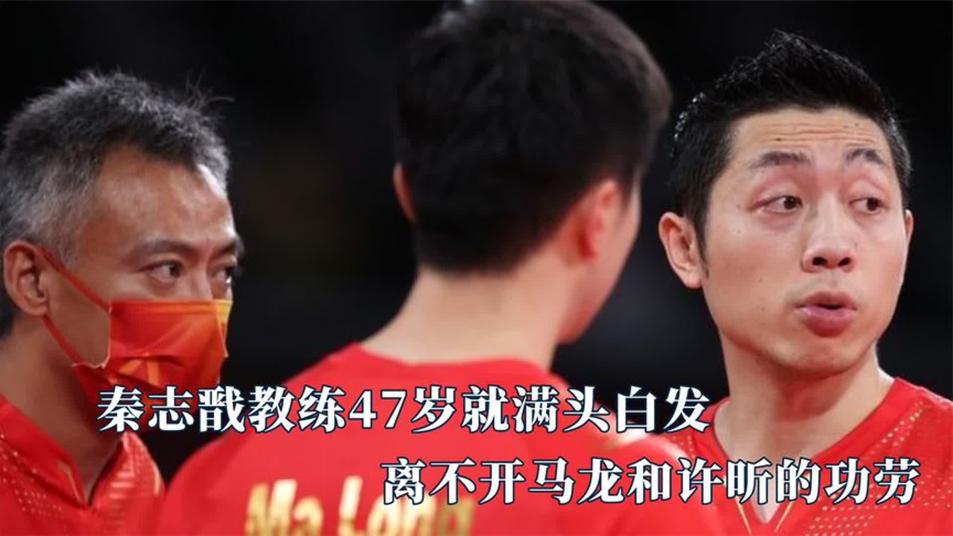 秦志戬教练47岁就满头白发,没一个马龙和许昕是无辜的