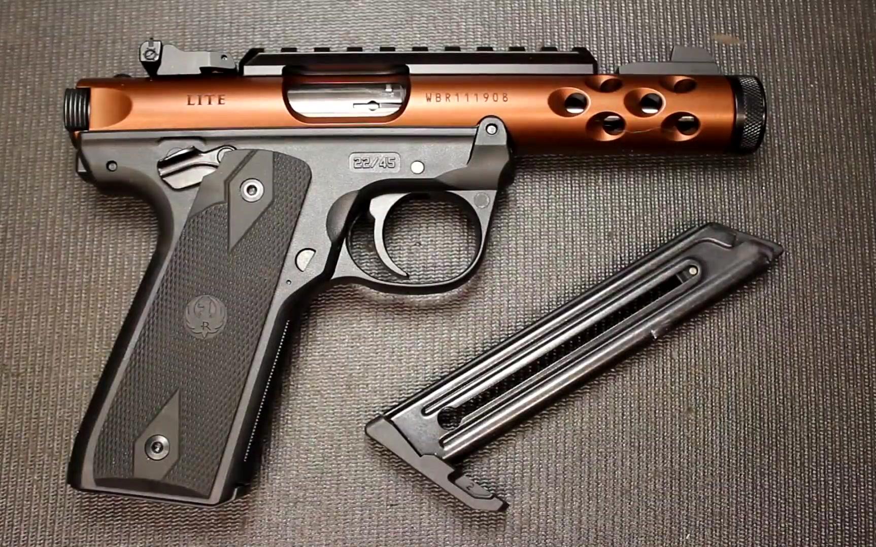 00评测rugermarkivlite22lr口径手枪剪辑