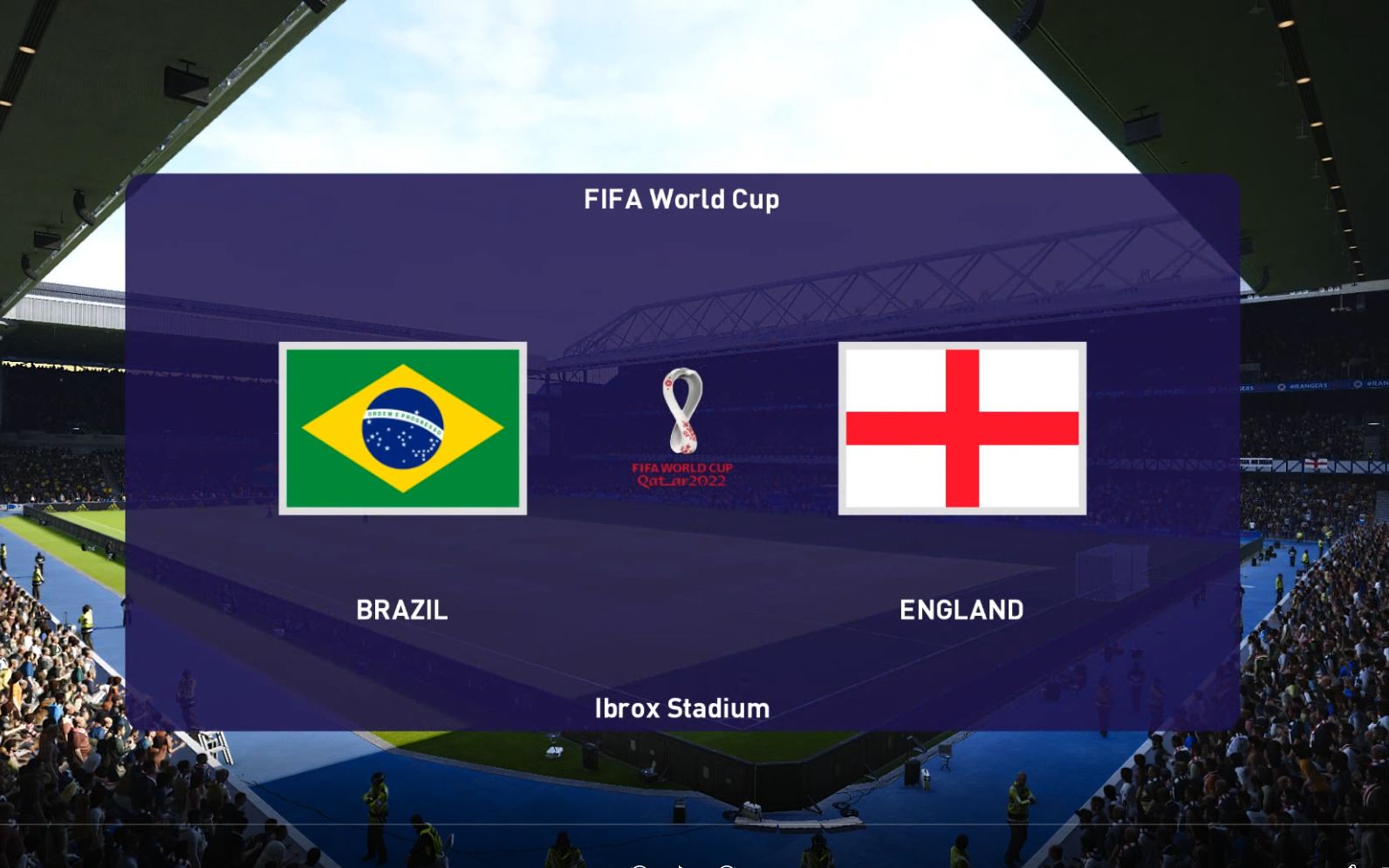 实况足球2021世界杯模拟第三名附加赛 巴西vs英格兰