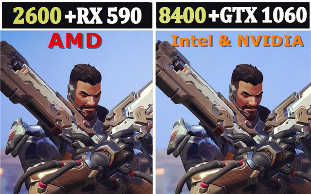 【AMD vs Intel+NVIDIA】R5 2600 +RX 590 vs I5 8400 +GTX 1060 | 13款游戏效能评测哔哩哔哩bilibili