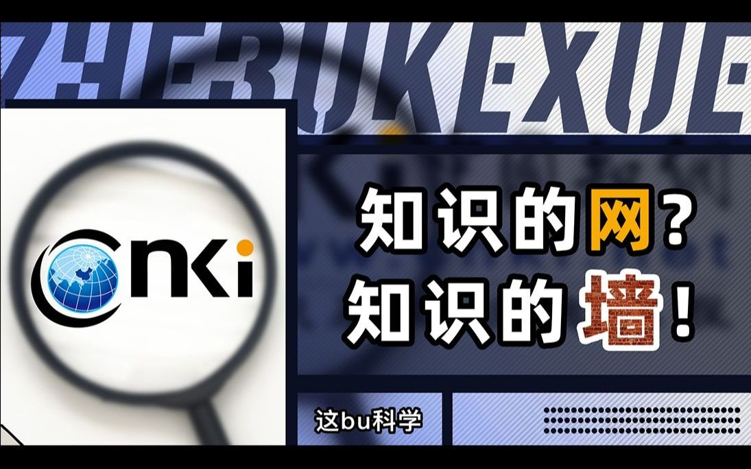 用公共论文筑自己的知识高墙,知网还是知网嘛?哔哩哔哩bilibili