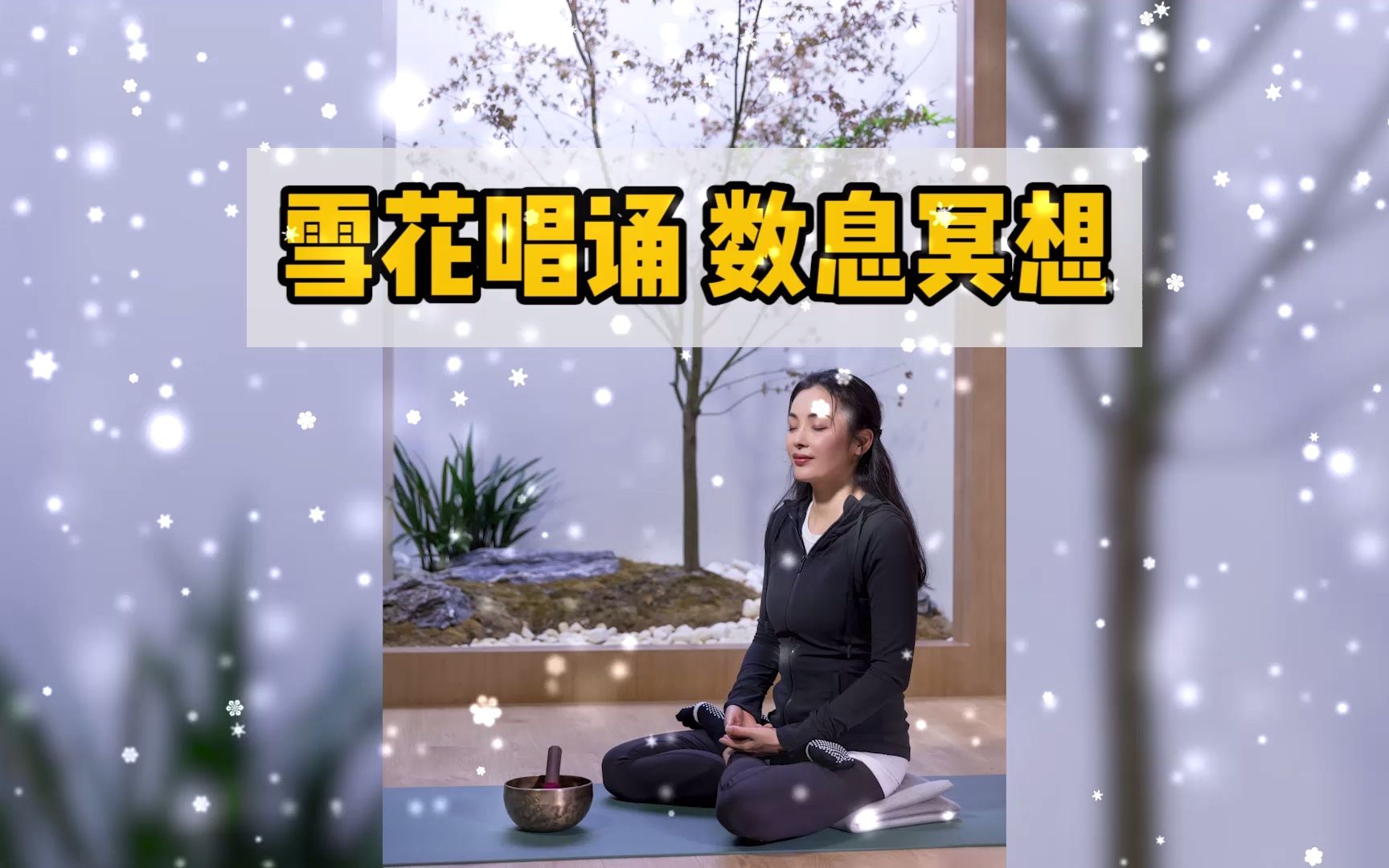 【2级冥想练习】雪花唱诵数息法冥想 | 纯净疗愈,静心专注~哔哩哔哩bilibili