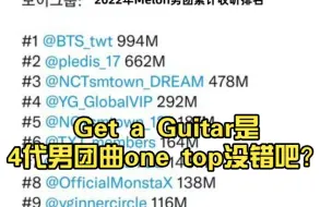 Télécharger la video: 韩网热议 Get a Guitar是4代男团曲one top没错吧？