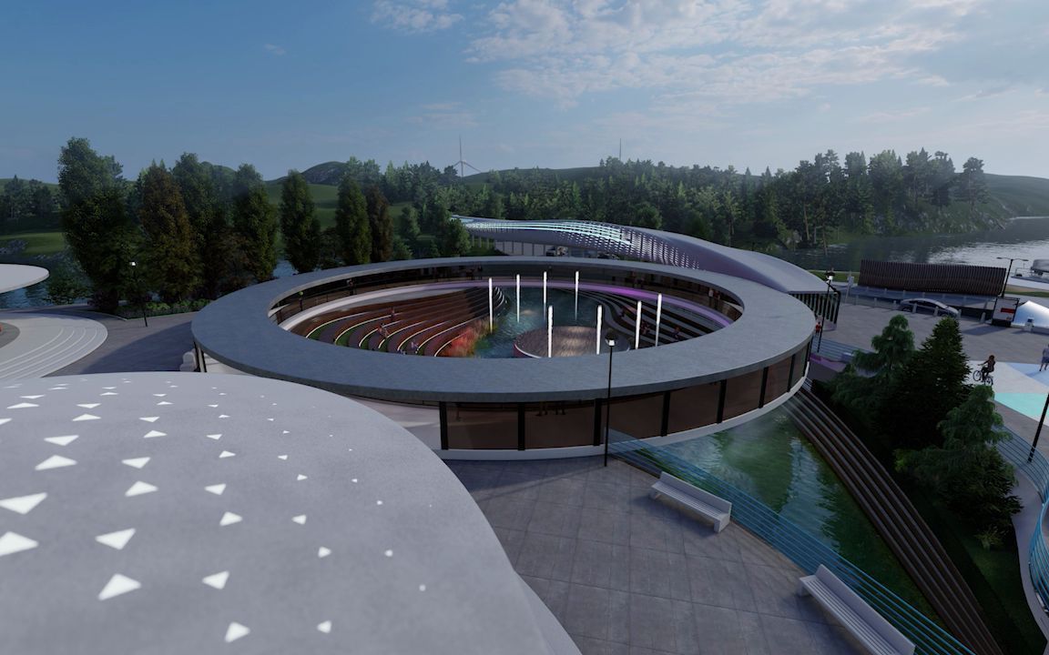 景观设计水上舞台