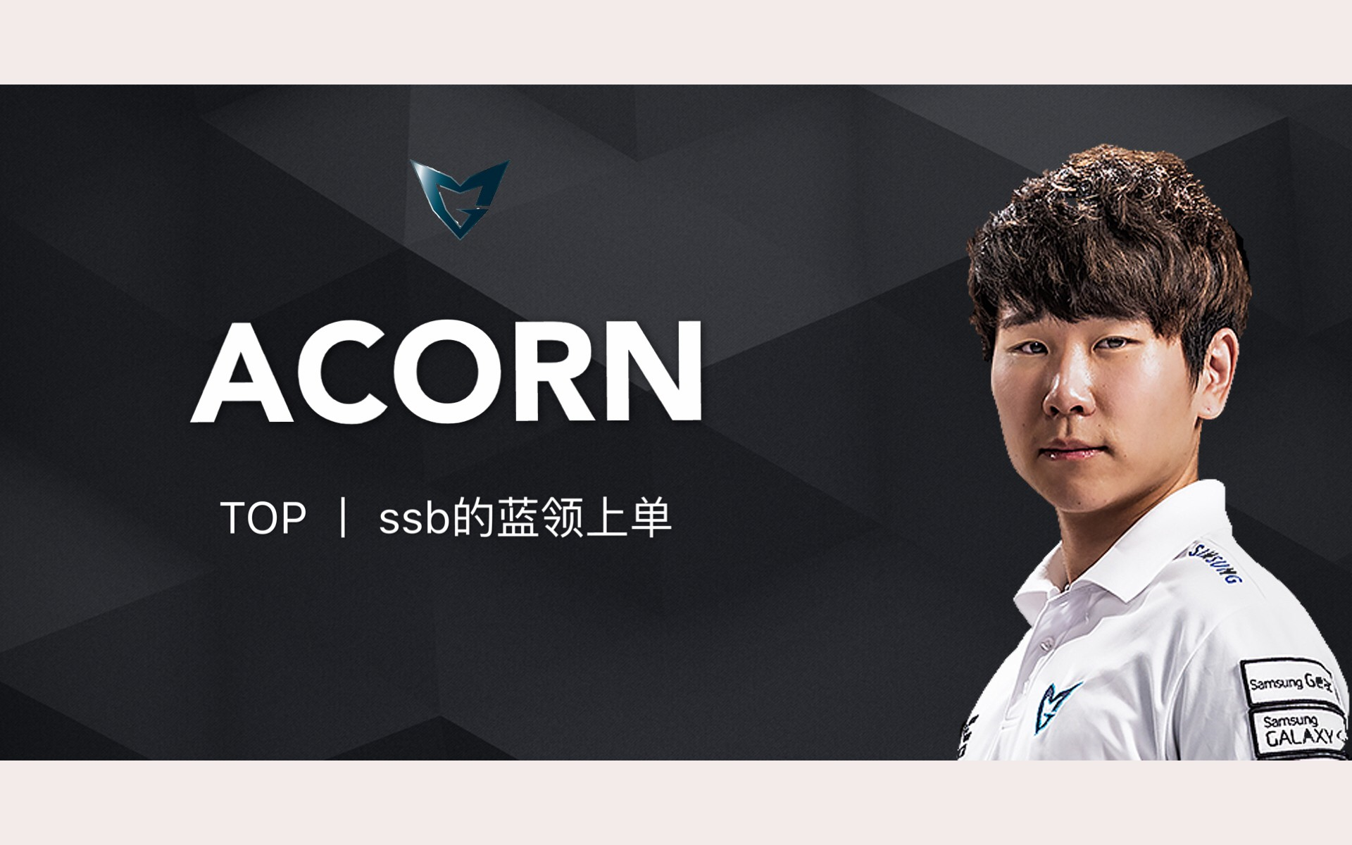 [图]【Acorn.LGD的上单A哥，SSB的蓝领上单】从征战lspl到重回LGD执教