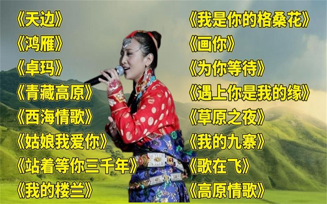 天籁藏歌天边鸿雁卓玛青藏高原西海情歌姑娘我爱你