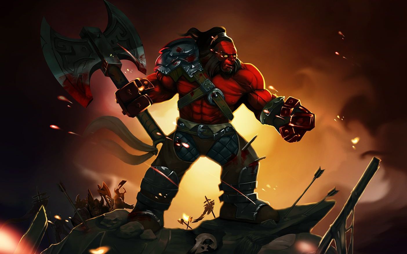 祝你愉快哥们,斧王斩杀一切!