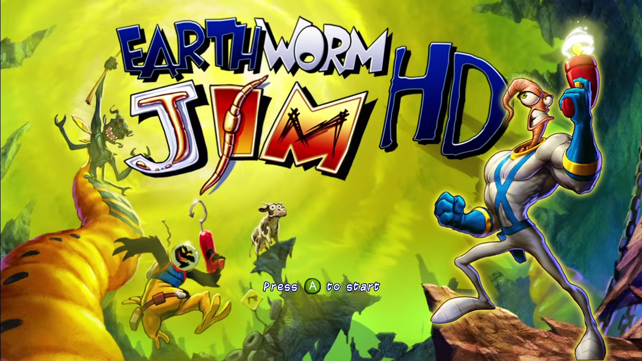 xbox360游戏攻略蚯蚓战士通关视频earthwormjimhd