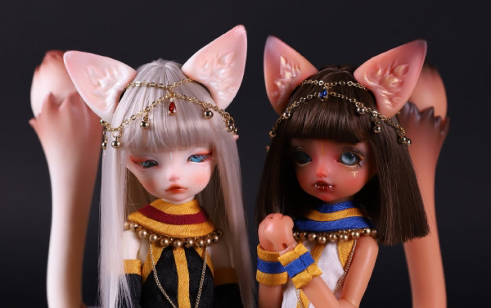 【bjd开箱】幽谷人形 贝缇娜 巴斯特 菲特 猫猫人开箱