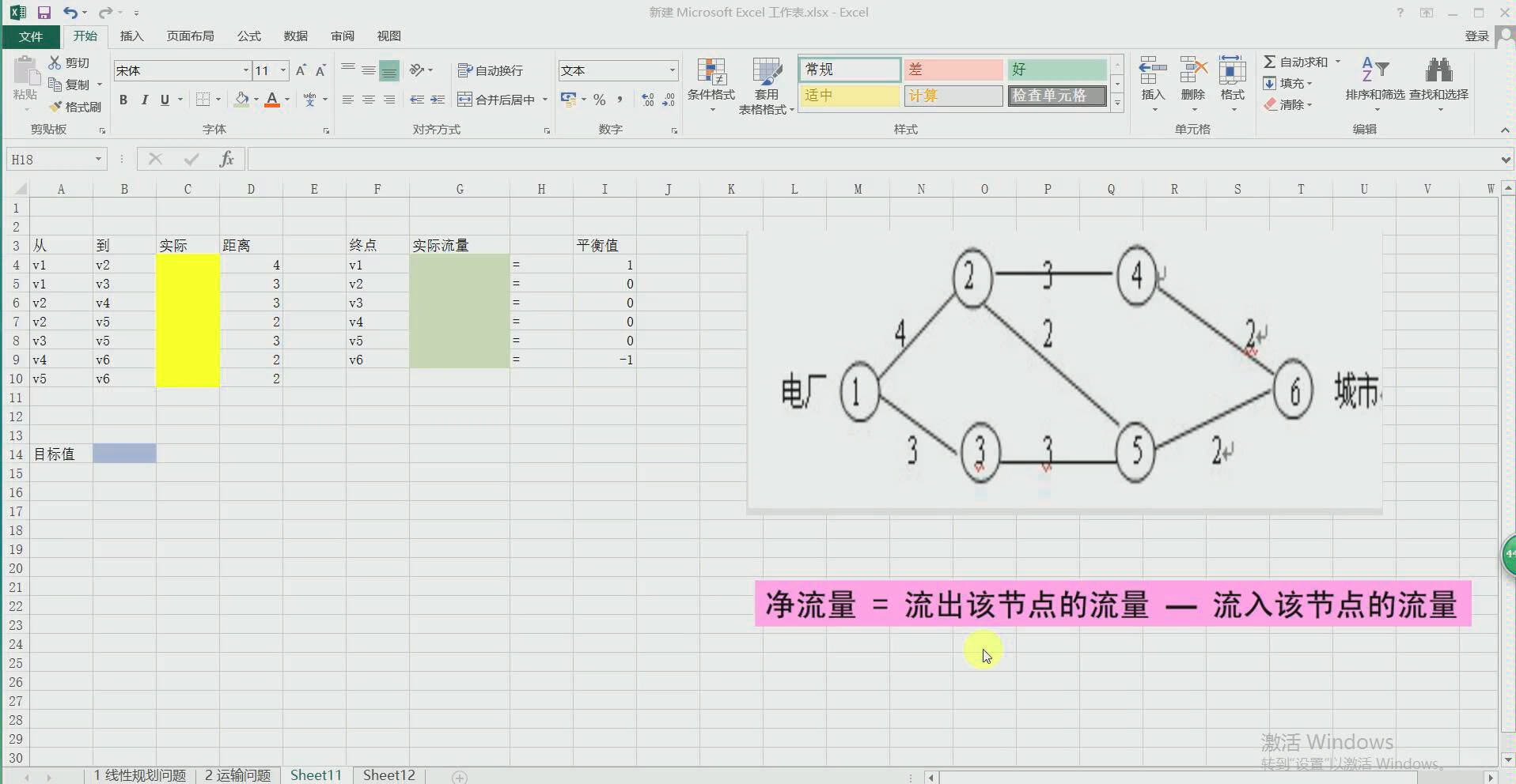 excel求解最短路和最大流问题哔哩哔哩bilibili