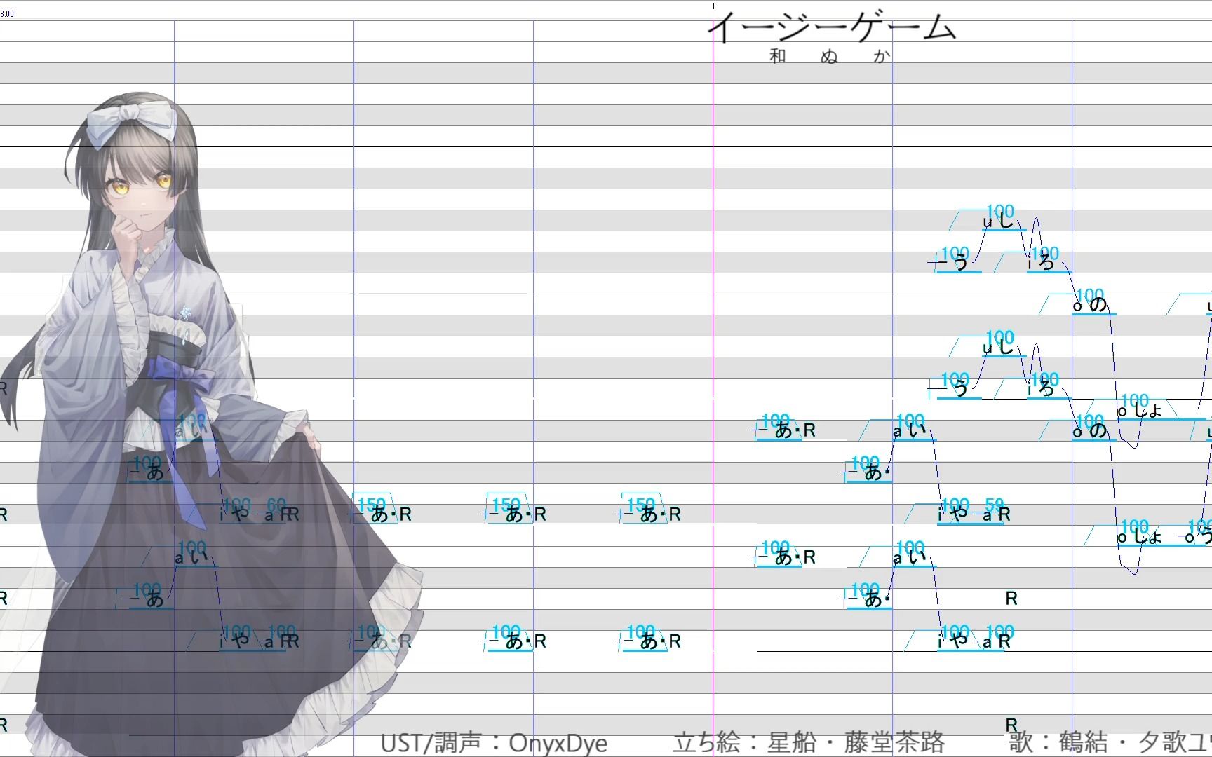 【鹤结・夕歌ユウマ】イージーゲーム【UTAUカバー/调声晒し】+UST哔哩哔哩bilibili