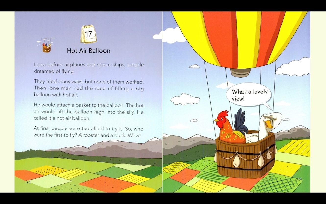 [图]英语小故事：8.17 Hot Air Balloon