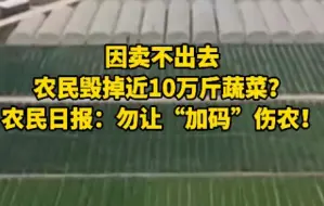 下载视频: 农民日报评农民毁菜事件：农民缘何毁菜？勿让加码伤农