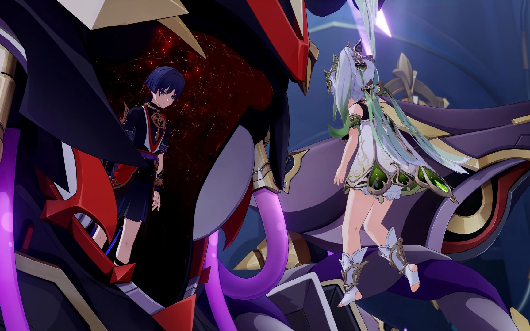 《原神》剧情cg-「神明」散兵,原神无水印4k视频素材,此系列持续更新