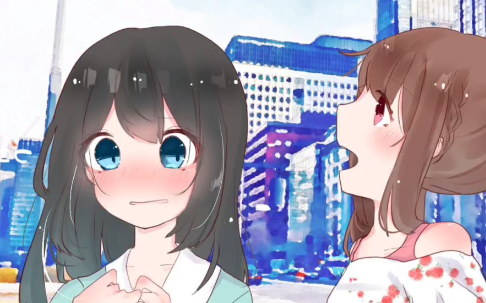 和女友一起去约会的男孩子下一秒被变成了可爱的女孩子