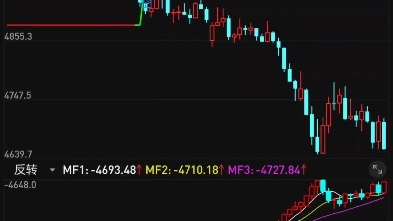 [图]资金净流入大于零才不会骗人，切换小时看有短暂支撑喘息机会 反转找顶底指标副图分享