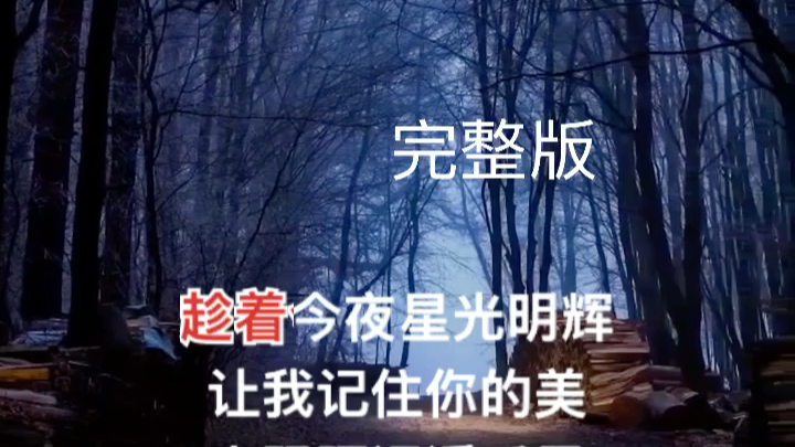 [图]经典歌曲《星夜离别》