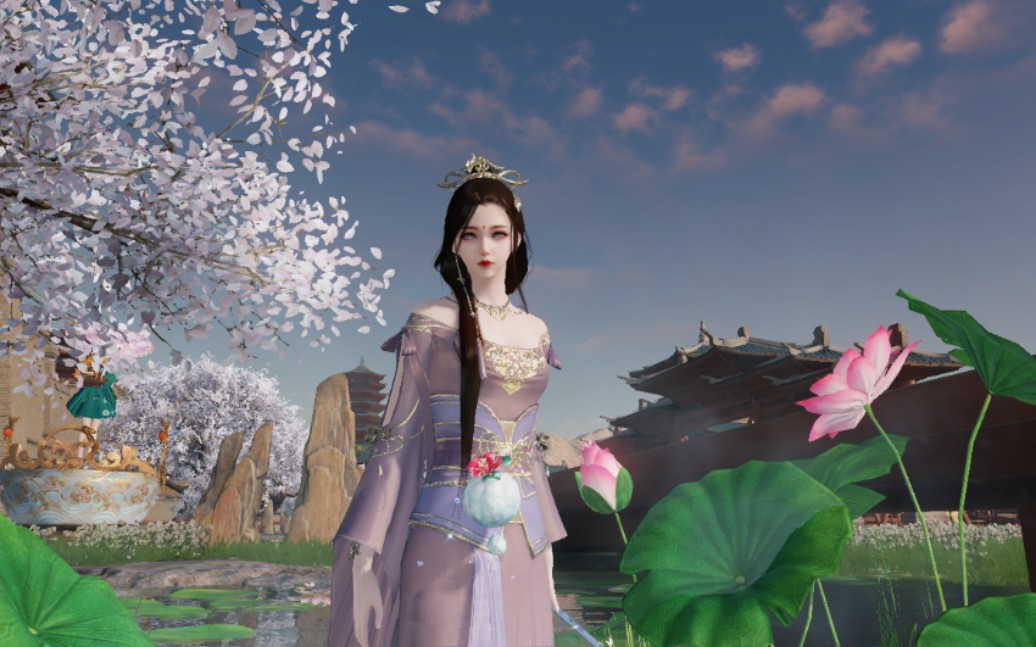 【天涯明月刀手游】圣绣.玉京染色/是温柔的紫色吖