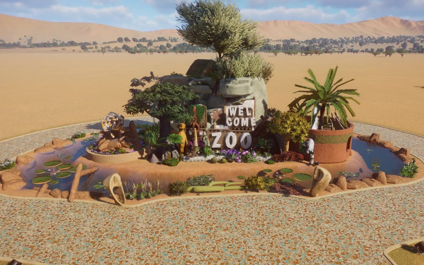 动物园之星非洲风格入口景观