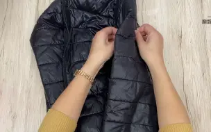 Tải video: 不穿的旧棉服随意折几下，没想到这么惊艳，蓬松舒服真好用